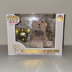 Disney 50th Anniversary Funko Pop Hollywood Tower Hotel and Mickey Mouse NEW
